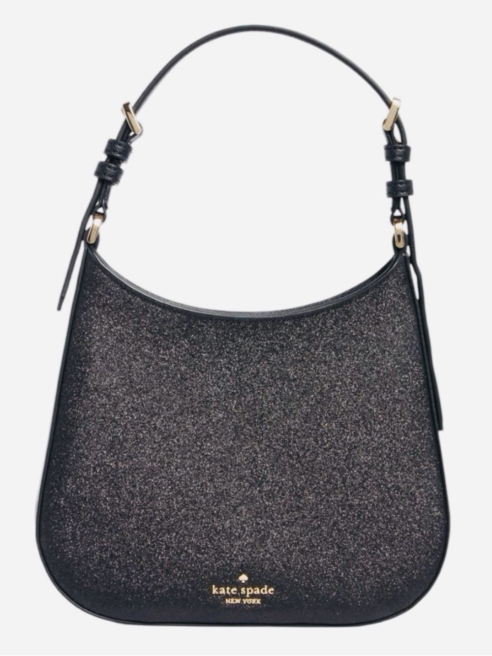 🌷1/2 OFF SALE🌷 Kate Spade Black Glitter Shoulder Hobo Bag